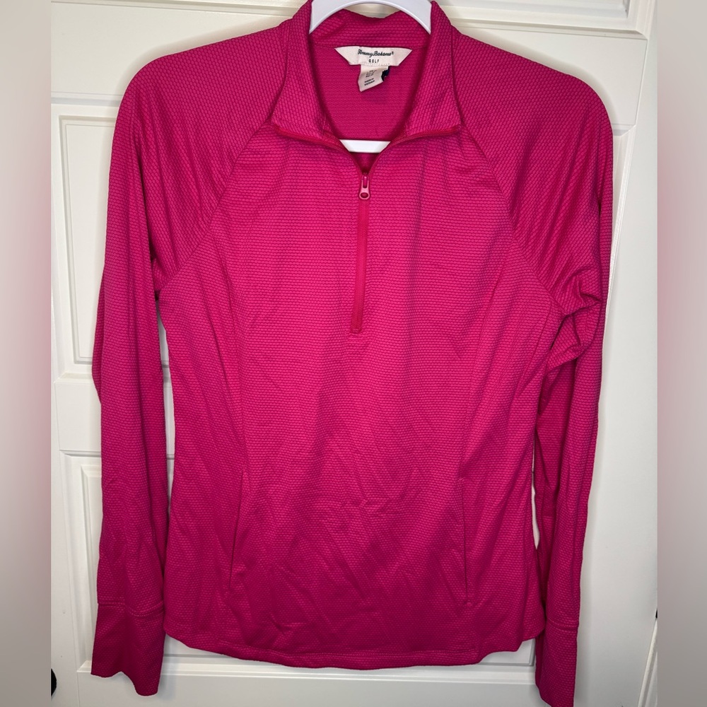 Tommy Bahama Golf Women’s 1/4 Zip Pink Quarter-Zip Pullover, M